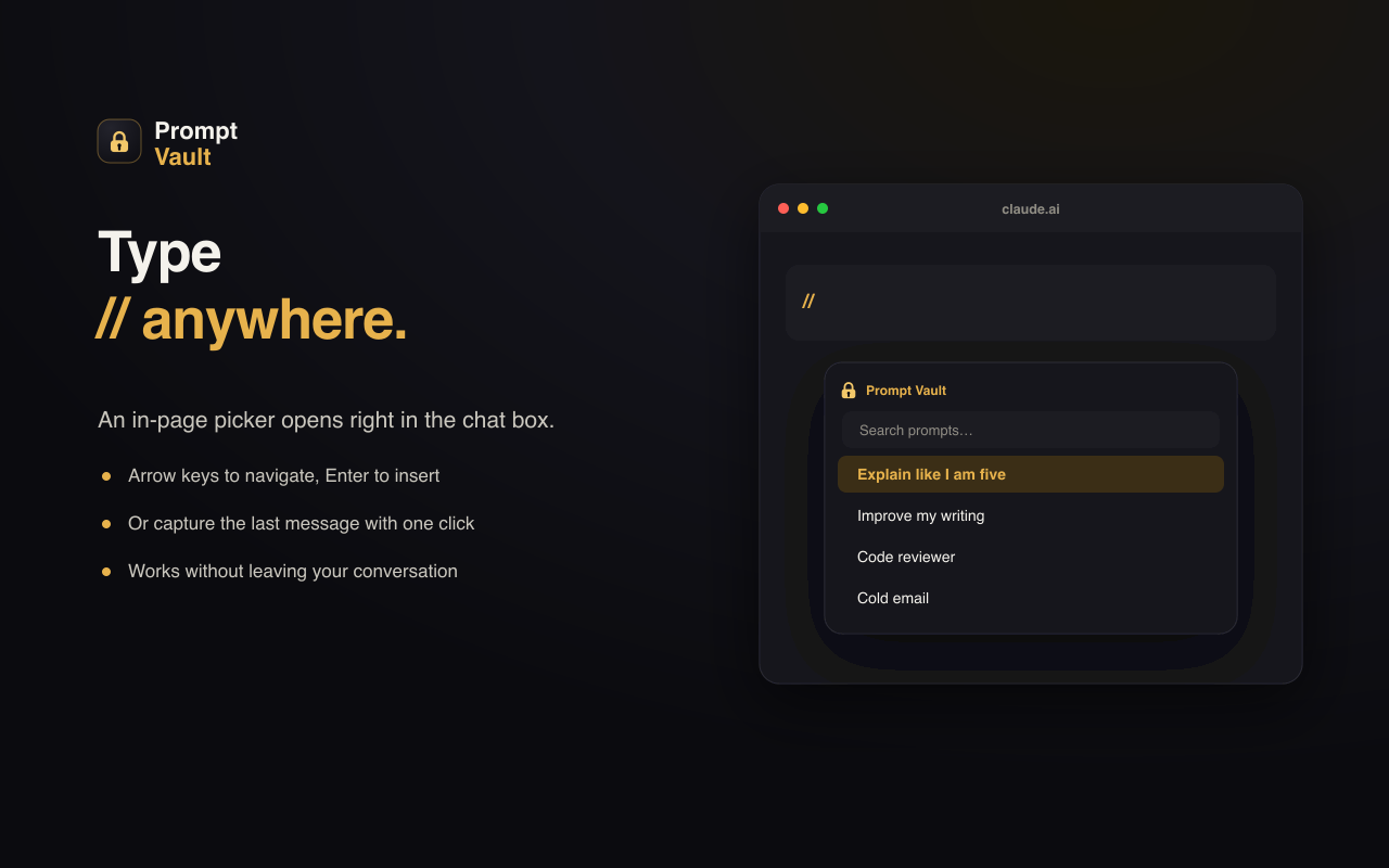 Type // for the in-page picker